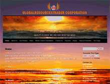 Tablet Screenshot of globalresourcestradercorp.com